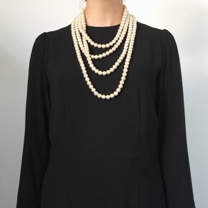 petite robe noire コットンパールのネックレス